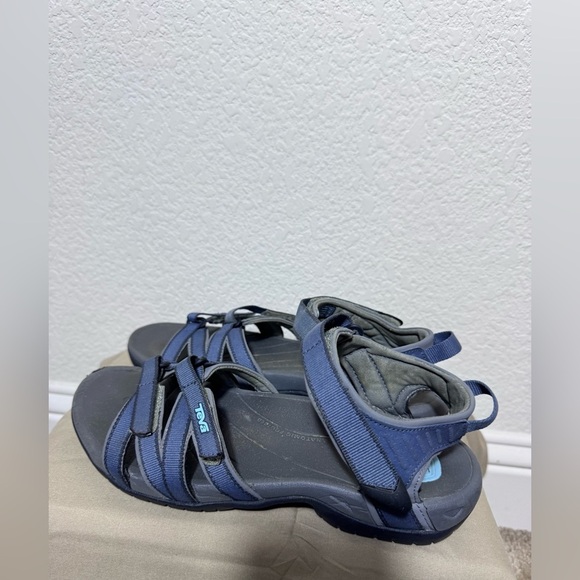 Teva Women's Tirra Sandals Bering Sea Navy Adjustable Hook and Loop Strap 9.5 - Picture 2 of 7